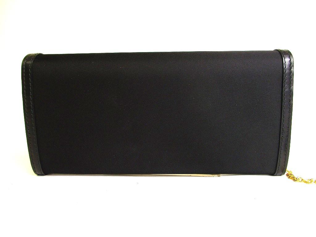 Authentic PRADA Black Nylon and Leather Bifold Long Wallet Purse #a122  Refurbished