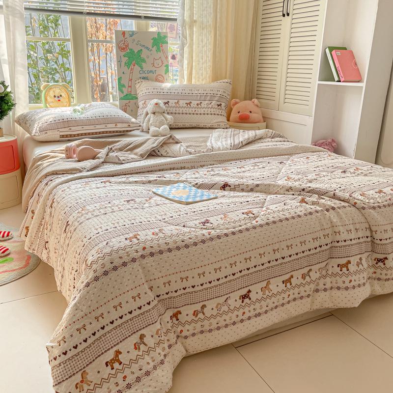 Maternity & Baby Summer Cool Quilt - Machine Washable, Breathable Cooling Blanket for Dorms & Kids