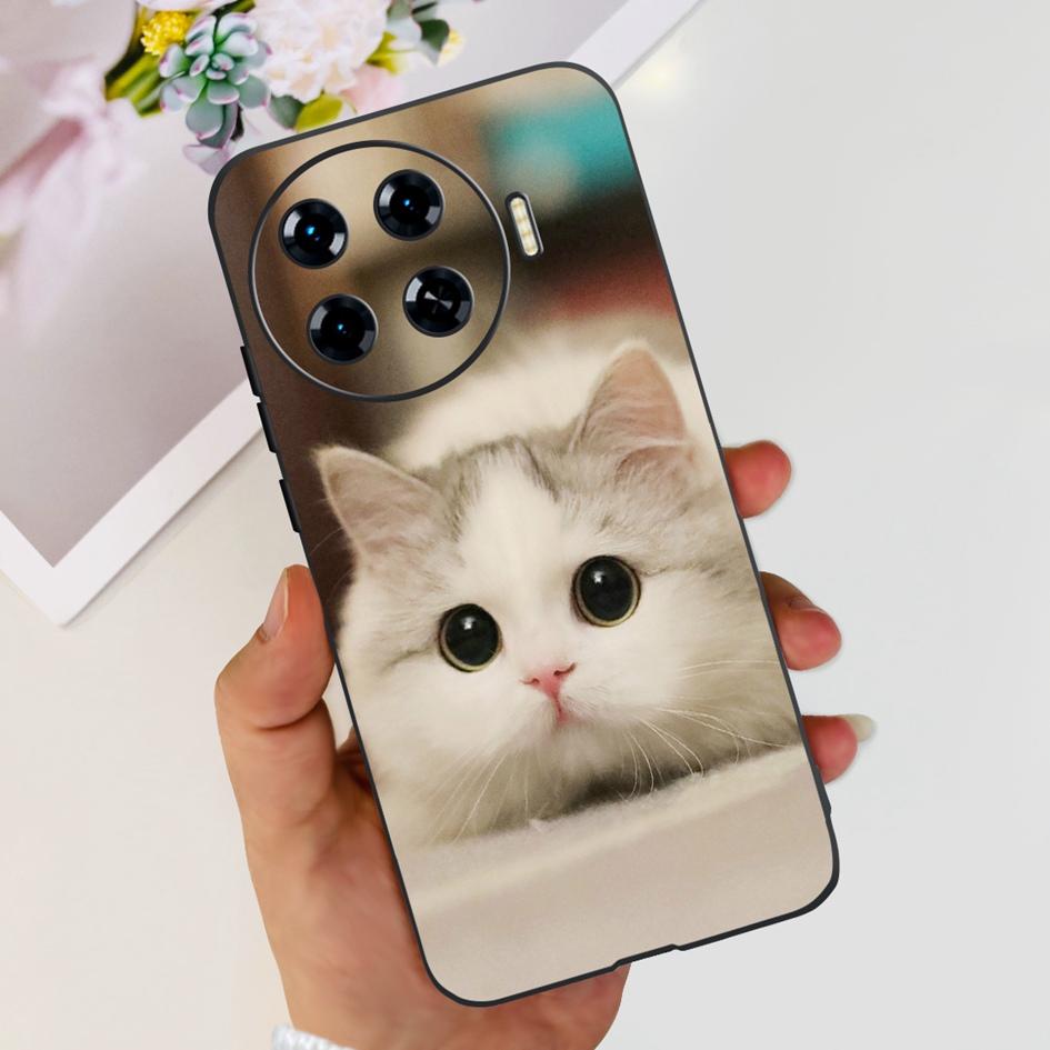 Für Tecno Spark 20 Pro+ KJ7 Hülle 2024 Süßes Herz Dinosaurier Cartoon Stoßfest Weiche Hülle Für Tecno Spark 20 Pro Plus Etui Funda