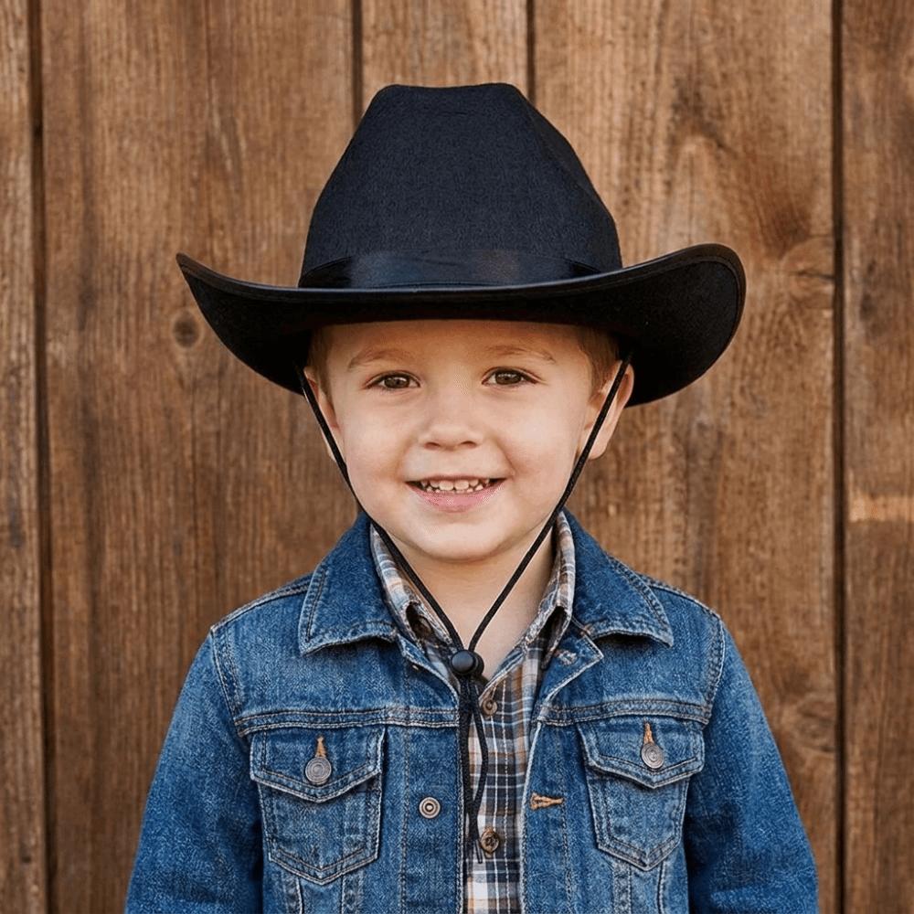 Solid Color Western Cowboy Hat Wide Brim Top Hat Classic Jazz Hat Travel