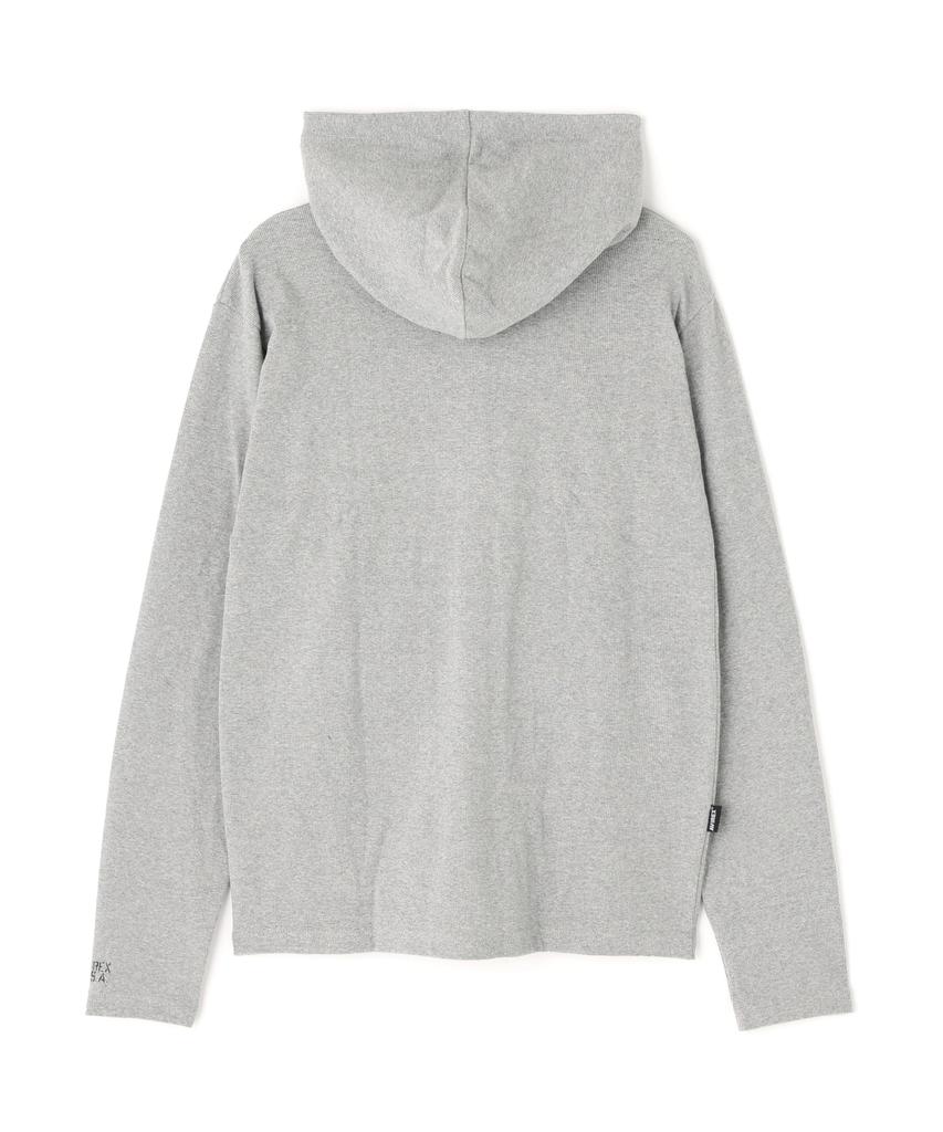 AVIREX DAILY FULLZIP RIB PARKA 6153641 L Grey