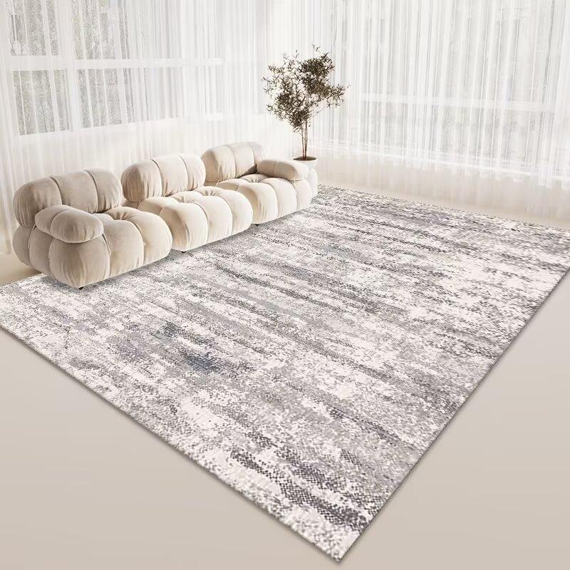 Simple Crystal Velvet Carpet, Living Room Sand And Coffee Table Carpet, Large Area Of Floor Mats Next To The Bedroom Bed