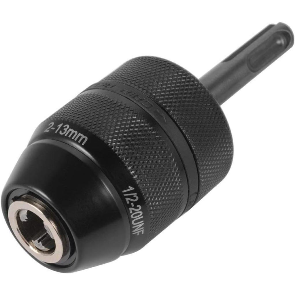 Adattatore Mandrino Autoserrante, 2-13mm 1/2-20UNF Attacco Robusto Professionale Strumento Convertitore con Attacco SDS Plus