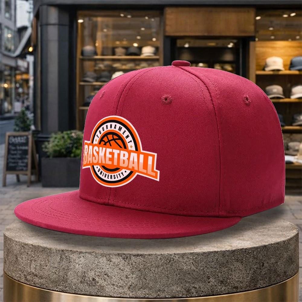 Basketball University TournaUnisext Graphic Flat Brim Baseball Cap Adjustable Unisex Street Style Hat