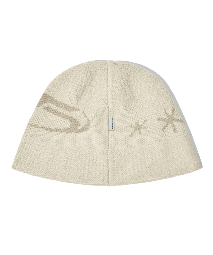 FILLUMINATE Symbol Knit Bucket Hat - Beige