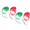 4Pcs Gift Ribbon Premium Polyester Bright Colors Exquisite Pattern Wide Application Wrapping Ribbon