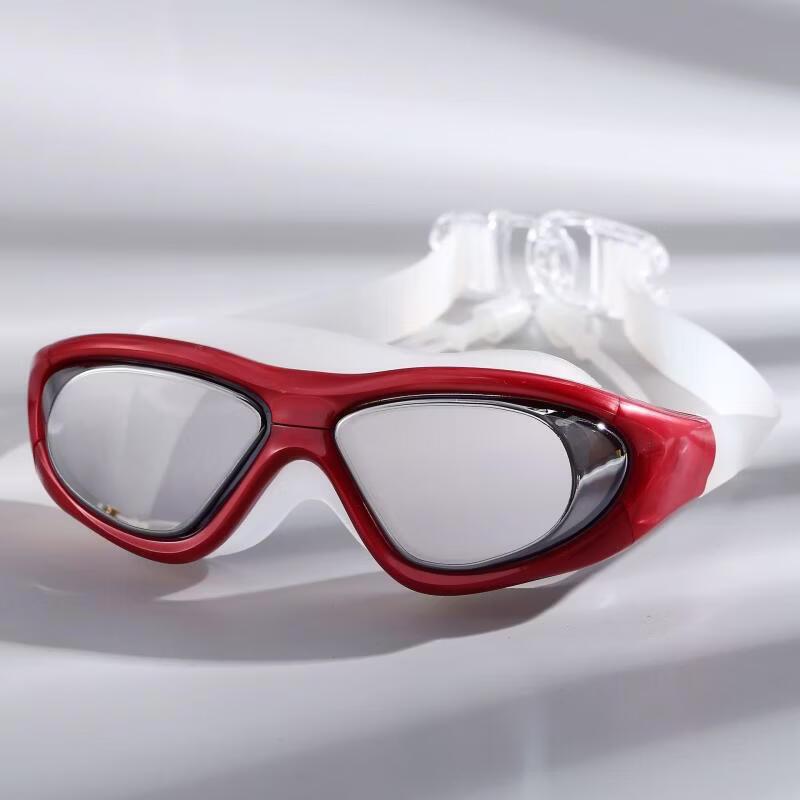 

MDNG Large Frame Electroplated Anti-Fog Swim Goggles with Earplugs (2-Pack)