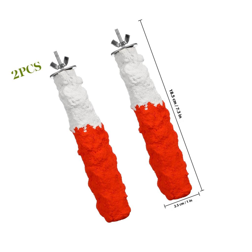 Premium Calcium Infused Bird Perch for Parrots Standing Rest Chewing Grinding Activity Center Boredom Relief Pet Bird