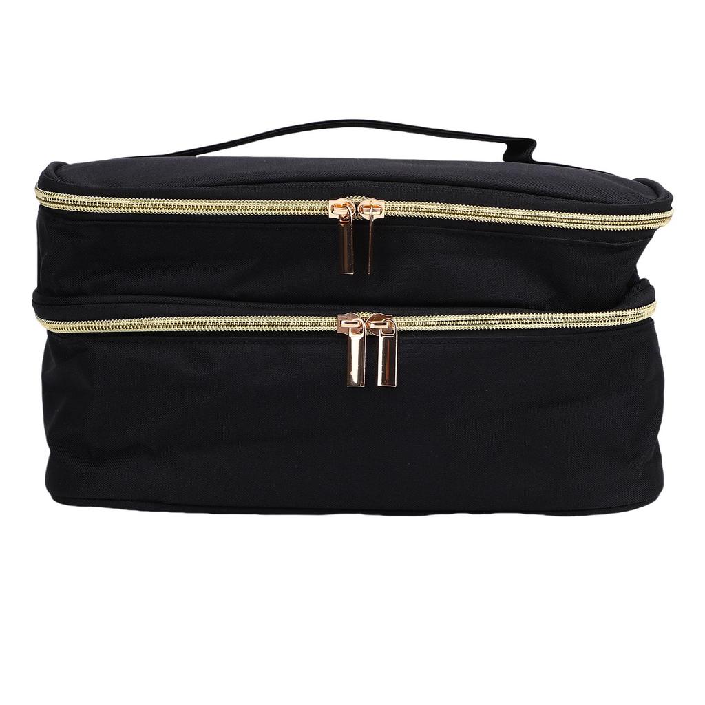 Sewing Supplies Storage Bag 2 Layers Oxford Cloth Sewing Accessories Organizer Bag with 4 Detachable Dividers for