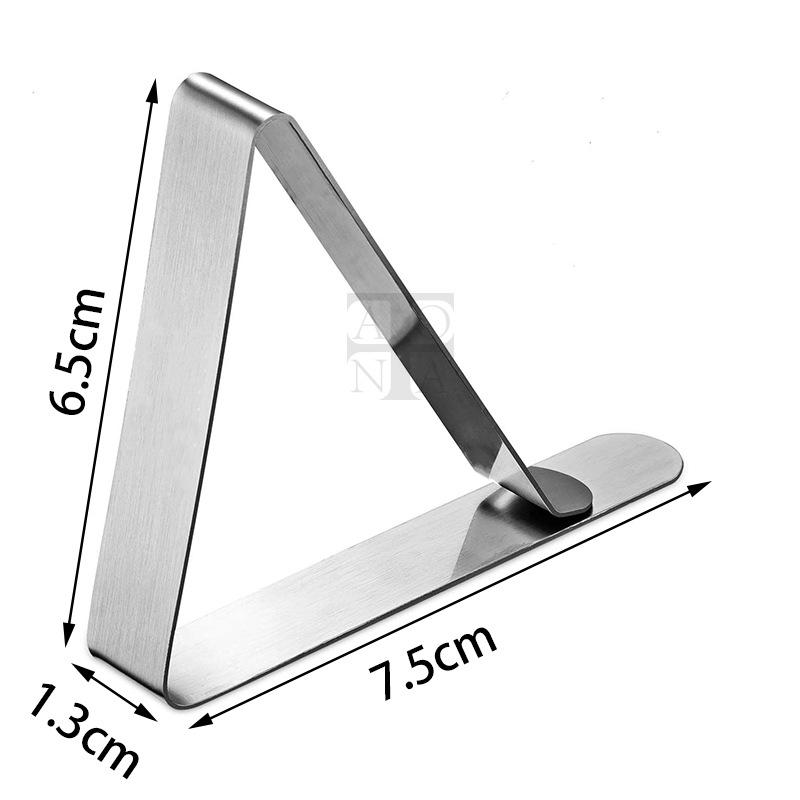 5Pcs/Set New Stainless-Steel Table Cloth Clip Wedding Table Cover Clip Holder Triangle Tablecloth Stable Clips Home Fixed Clip