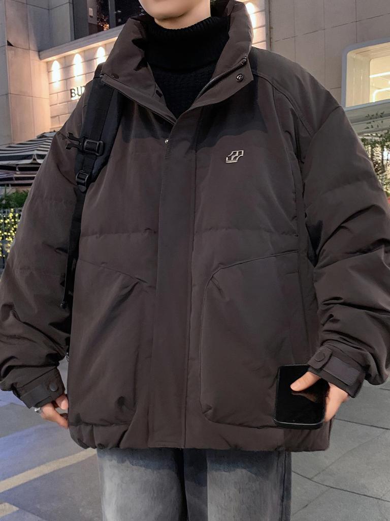 Men's Youth Down Jacket 2025: Thick, Warm, Dirt-Resistant Duck Down for Junior High & High School Students.