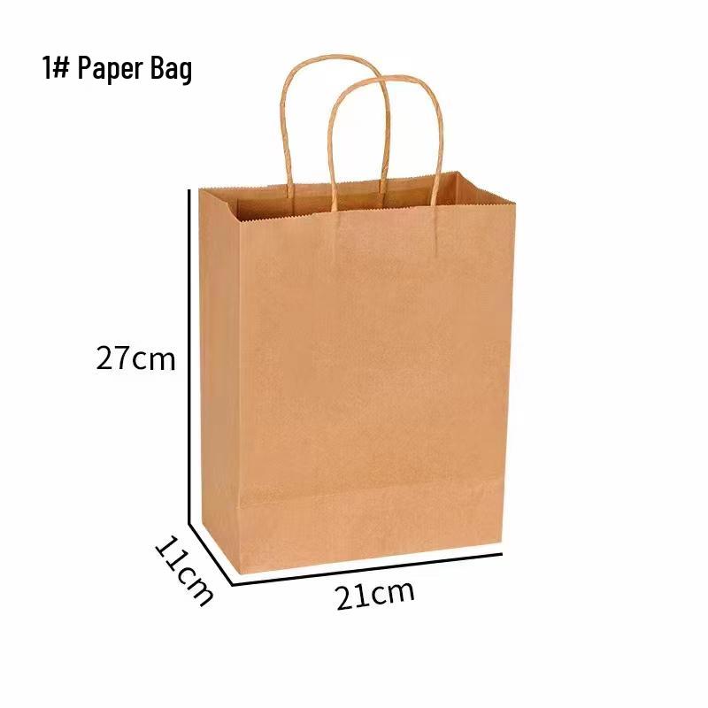Saco de Papel Kraft Espesso de Grau Alimentício para Pão, Pastelaria, Almoço e Takeaway