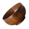 1Pcs Wood Salad Bowl 12x6.7cm Natural Thickened Creative Fruits Bowl Multipurpose Home Food Basin Snack Dessert Container