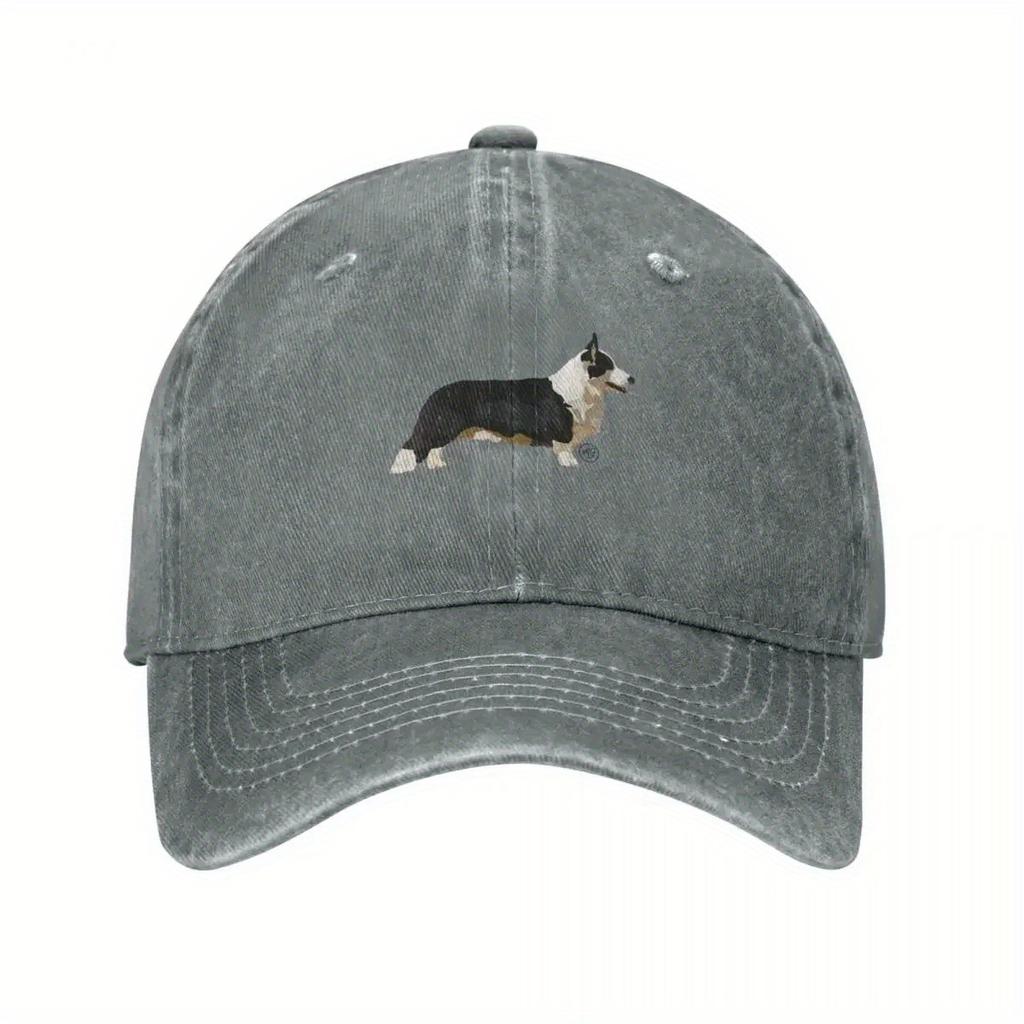 Cardigan Welsh Corgi  Baseball Cap Cotton Adjustable Unisex Casual Outdoor Fashion Hat