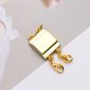 DIY Jewelry Gold Color Layering Magnetic  Clasp Magnetic  Connector Multi Strands Clasps for Layered Bracelet