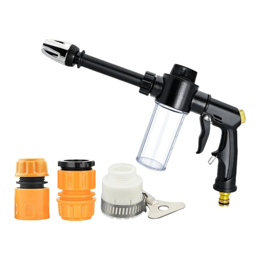 High Pressure Foam Sprayer Gun with Adjustable Nozzle and Soap Dispenser for Garden Watering Car Washing Cleaning