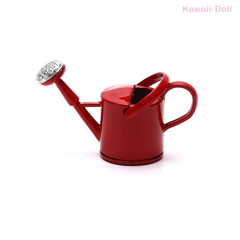 1Pcs Metal Miniature Watering Can Handicrafts Model Dollhouse Decoration