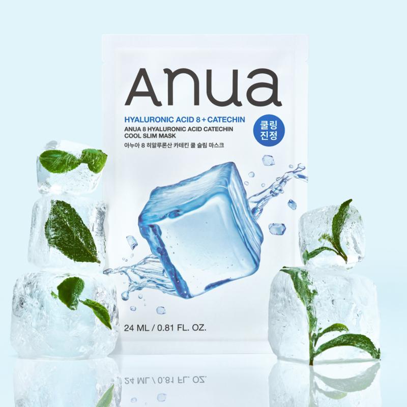 Anua 8 Kwas Hialuronowy Katechina Chłodząca Maska Wyszczuplająca 24ml