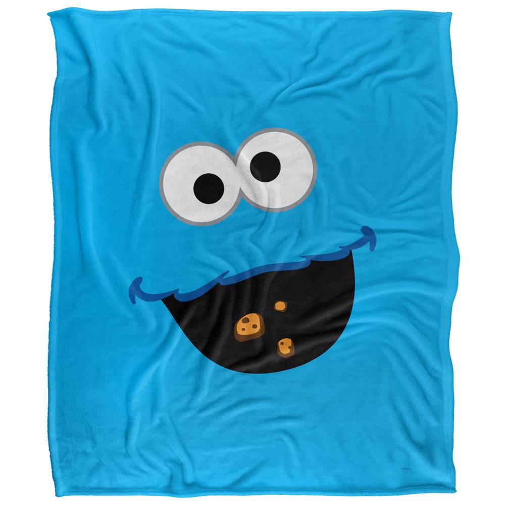 Sesame Street Face Cookie Monster Blanket