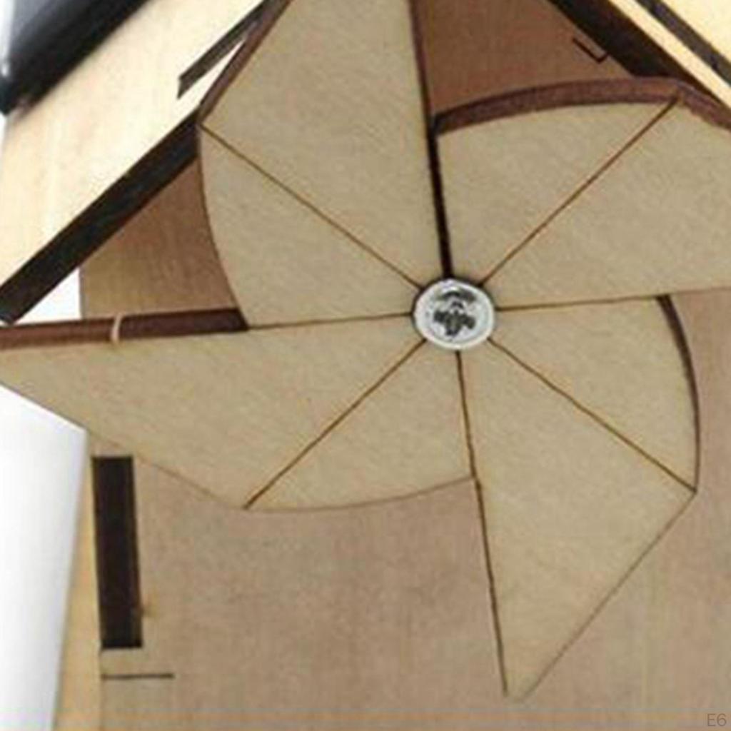 Solar Windmill DIY Kit House Ornaments Decoration Assembly Holiday Boys
