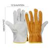 1 Pair Soft  Leather Leather  Work Gloves Security Protection Welder Gloves Welding Gloves  Outdoor