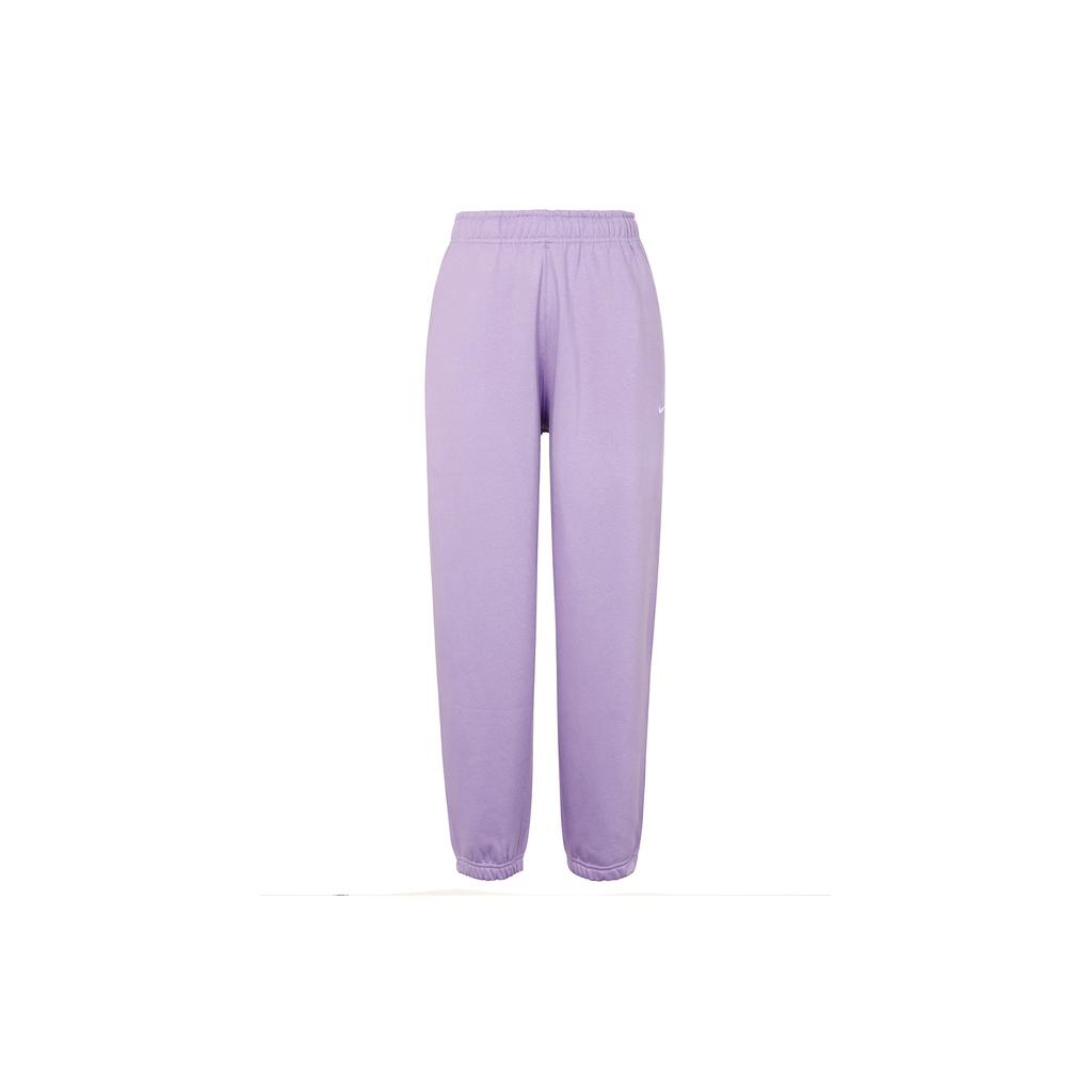 Nike Embroidered Small Logo Casual Sports Joggers Men Bottoms Purple DA0330-563