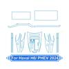 TPU Car Central Control Screen Scratch-resistant Transparent Protective Film Interior Sticker For Haval H6 PHEV 2024 Accessories