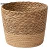 Natural seaweed woven flowerpot Vintage Style Flower Basket Large Capacity Straw Woven Planter for Family Friend Neighbor Gift