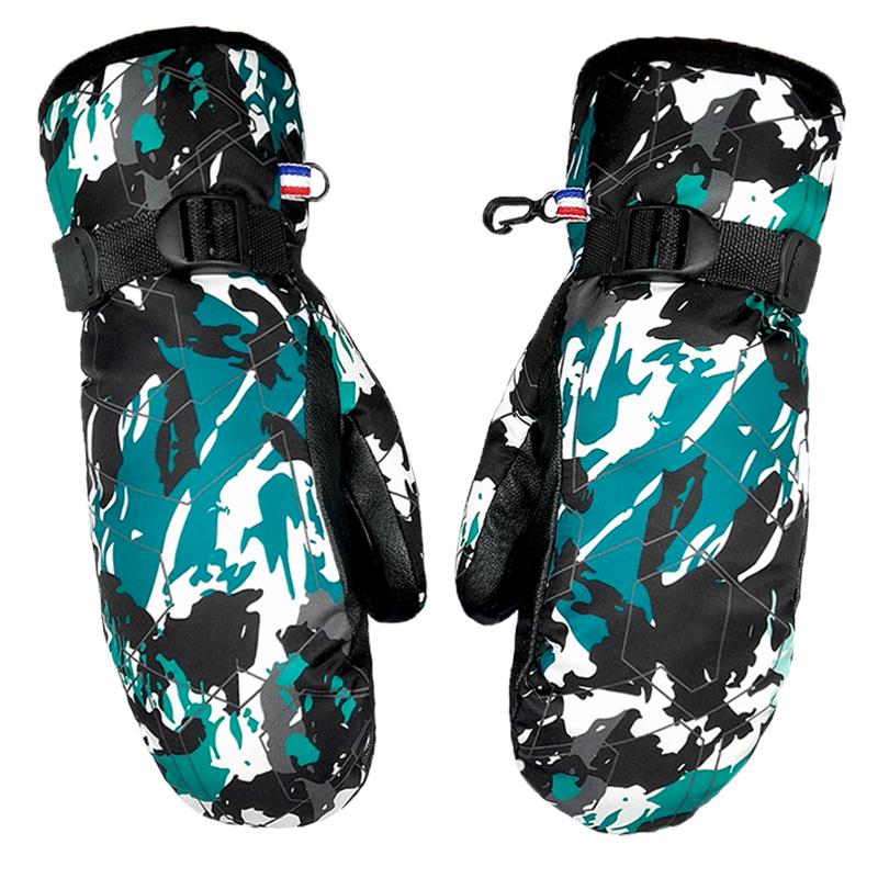 Real Down Winter Touchscreen Ski Gloves for Men & Women – Non-slip, Windproof, Thickened for Warmth.