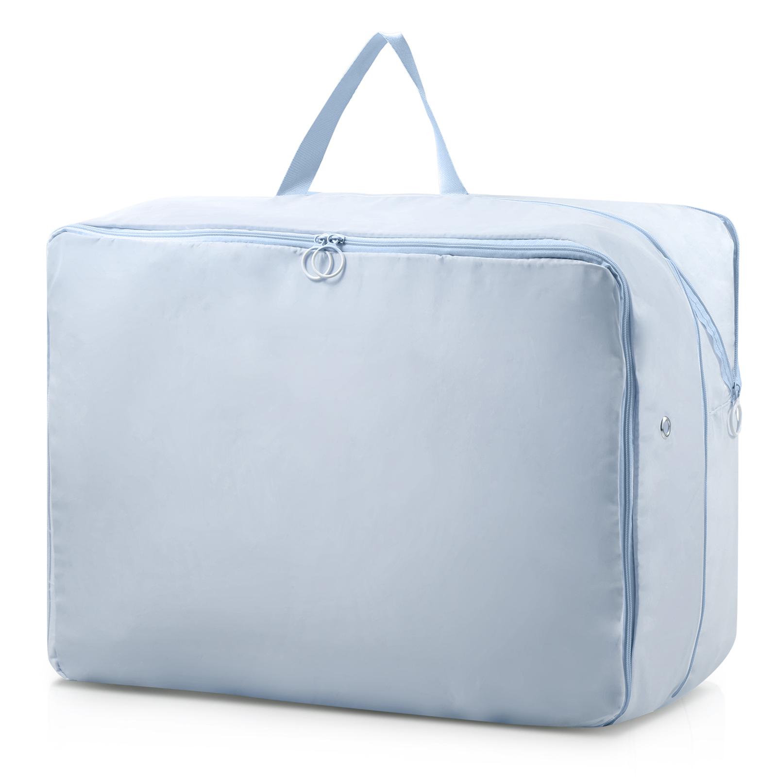 

Compression Packing Bag Clothes Quilts Storage Bag Dustproof Portable Travel Moving Luggage Organizer Foldable Suitcase синий