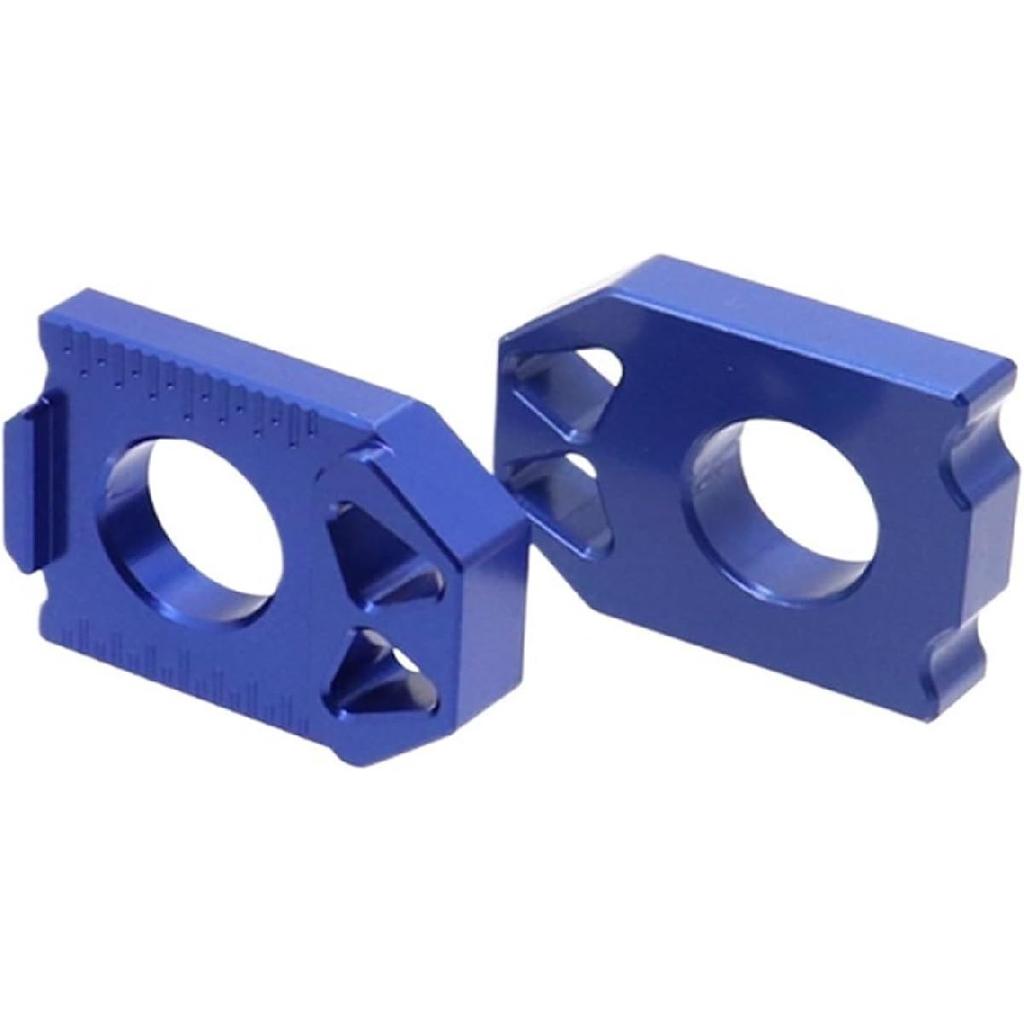 Motorrad Kompatibel Mit DRZ400SM DR-Z 400 DRZ 400SM 2005-2023 Hinterradachse Gabelblock Kettenspanner Spanner(blau)