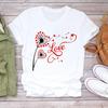Style Plant Love Lady Short Sleeve Unisex Print Clothing Casual Cartoon Fashion Clothes T Tee Top Tshirt FeUnisex Graphic T-shirt