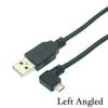 Up Down Left Right Angled 90 Degree USB Micro USB Male To USB Male Data Charge Connector Short Cable 25cm 50cm 150cm