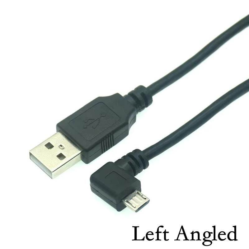

Up Down Left Right Angled 90 Degree USB Micro USB Male To USB Male Data Charge Connector Short Cable 25cm 50cm 150cm 25cm