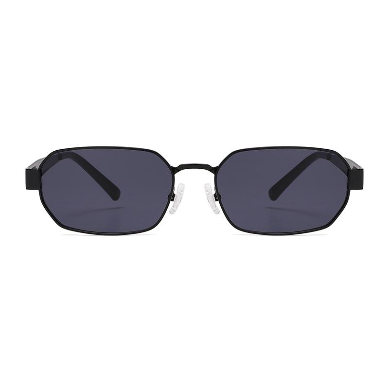 2320 Small Square Metal Sunglasses - UV400 Protection Retro Chic Sun Glasses for Men and Women, European American Fashion 509333