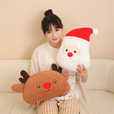 38CM Süße Weihnachtsserie Puppe Weihnachtsmann Elch Plüschtier Gefülltes weiches Cartoon-Hirsch-Spielzeug für Kinder Mädchen Weihnachtsgeschenk Dekor Requisiten