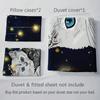 Fashion Duvet Cover Starry Pet Cat Digital Print Bedding Set Soft Comfortable Duvet Cover For Bedroom (Duvet Cover+Pillowcase)