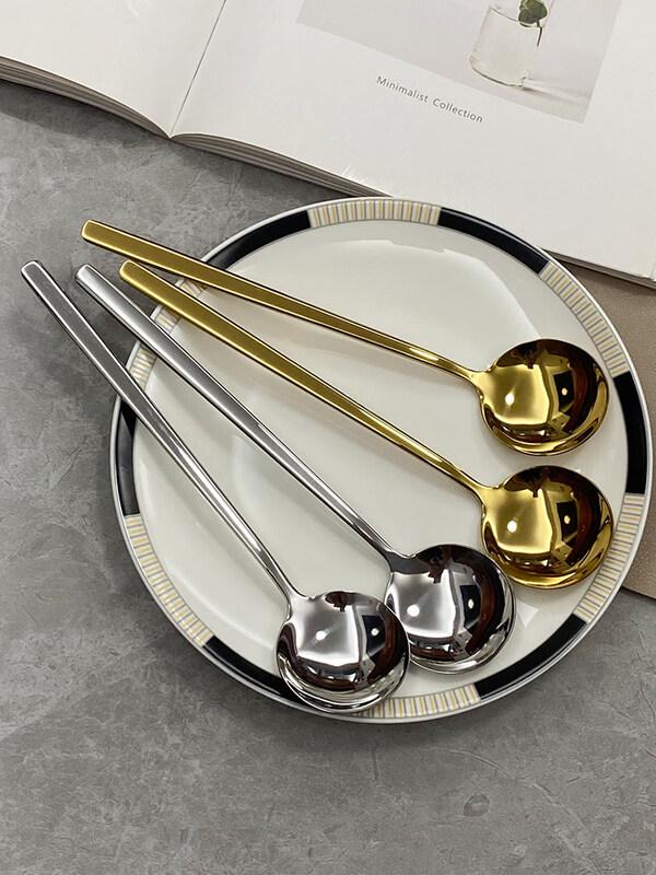 Premium 304 Stainless Steel Round Spoon