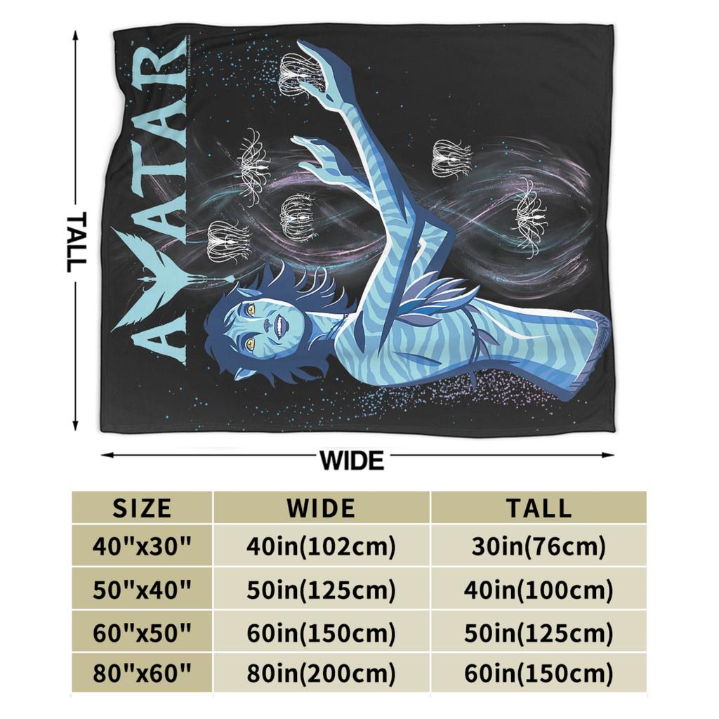 A-Avatars Fire and Ash Kiri Woodsprites Blanket Flannel Novelty Breathable Throw Blankets for Bed Sofa Spring/Autumn Couch