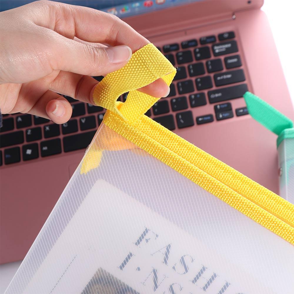 Storage Bags Stationery Test Paper Folder Paper Organizer Zipper Storage Bag File Bag Folders