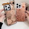 Beautiful Rose Gold Art Shockproof Phone Case for iPhone 17 Air 16 16E 15 Pro Max 14 Plus 13 Mini 12 Back Cover Anti Fall Fundas