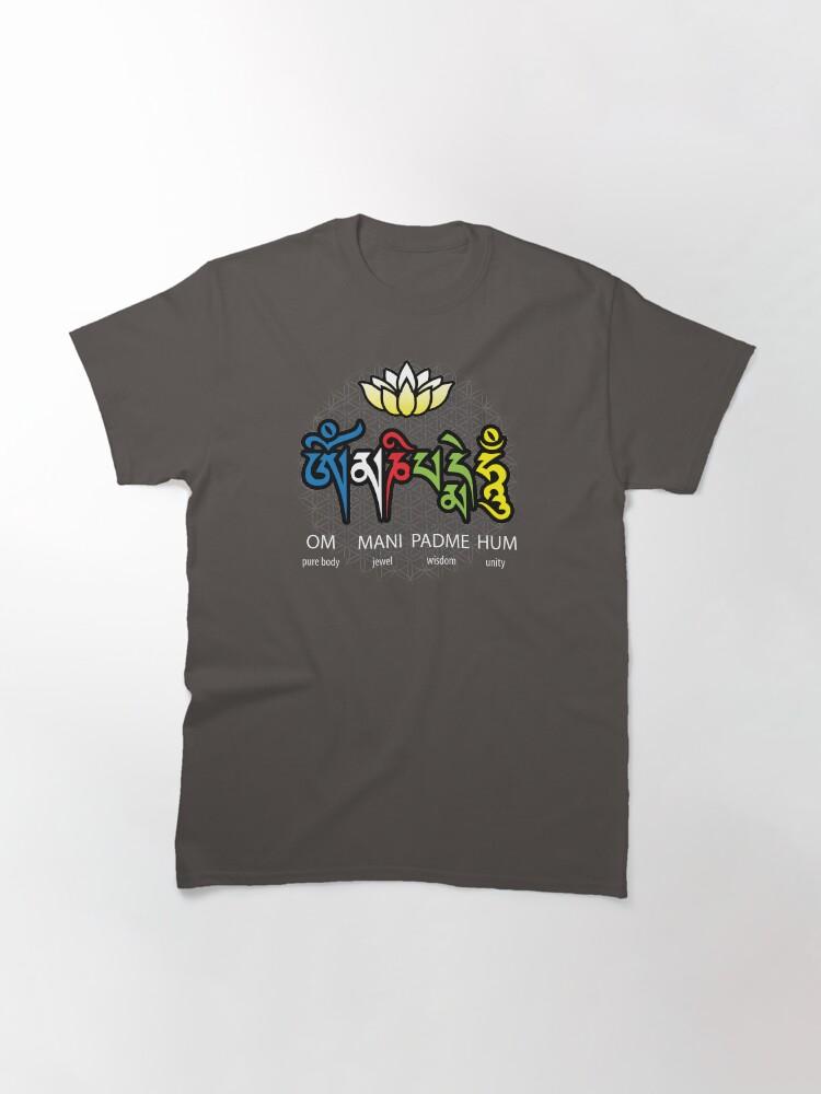 Jewel Om Mani Padme Hum Mantra Classic T-Shirt