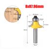 8mm Shank Router Bits Corner Round Over Bits For DIY Woodworking Compatible With Handheld Router Radius Size 6.35mm