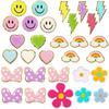 Towel Embroidery Bow Embroidery Patch Sticker Computer Embroidery Stamp Boy Lightning Rainbow Ironing Patch Sticker Flower Stamp Boy