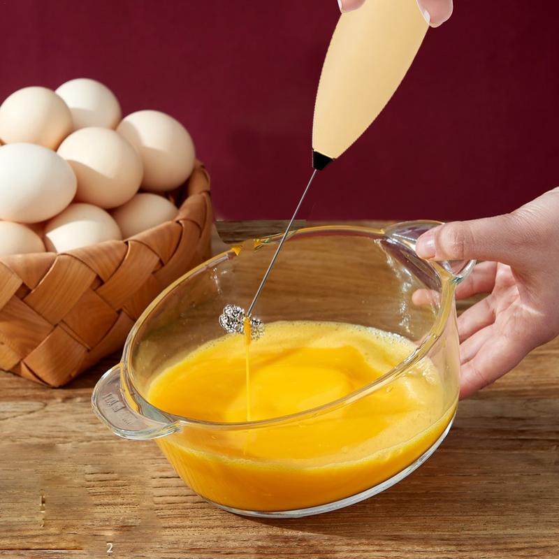 Milk Frother Handheld Foam Maker Handheld Powerful Egg Whisk Drink Mixer For Coffee Cappuccino Latte Matcha Hot Chocolate
