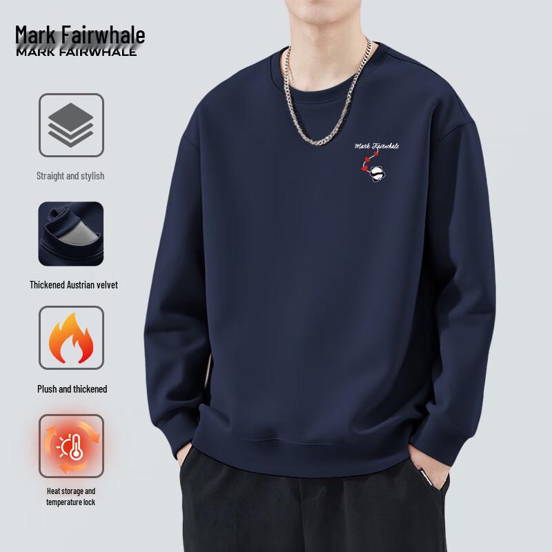Mark Fairwhale Men's Fleece-Lined Crewneck Sweatshirt