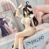 16cm Overlord Albedo Anime Figure White Swimsuit Models Collection Ornaments Action Noodle Stopper Model PVC Collectible Toy
