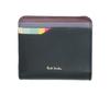 Paul Smith Swirl Stripe Slot Bifold Black Women's Wallet,