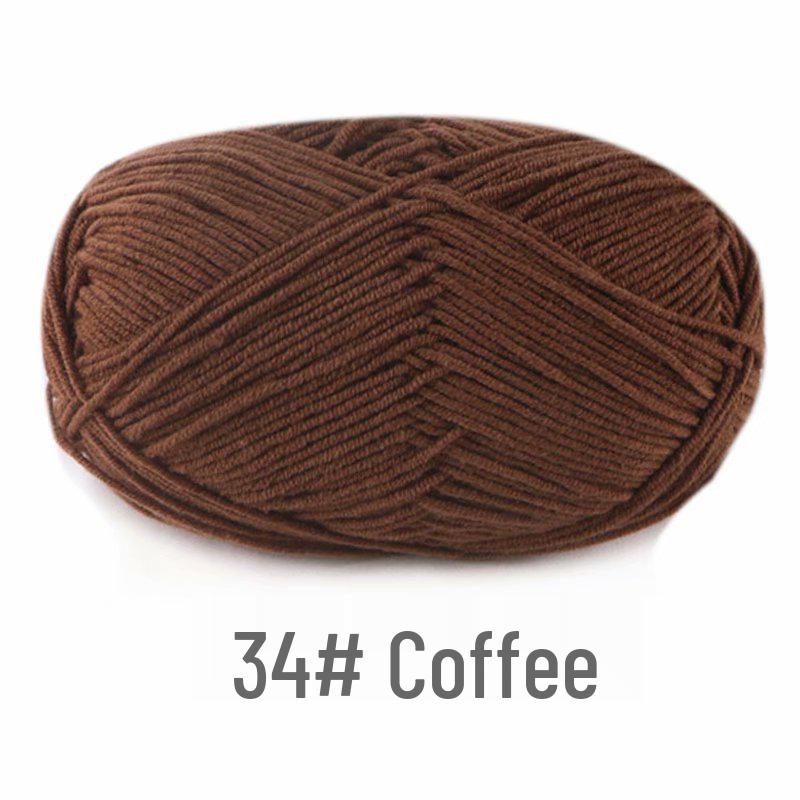 Suhe 4-Ply Combed Milk Cotton Yarn for Crochet & DIY Knitting Projects