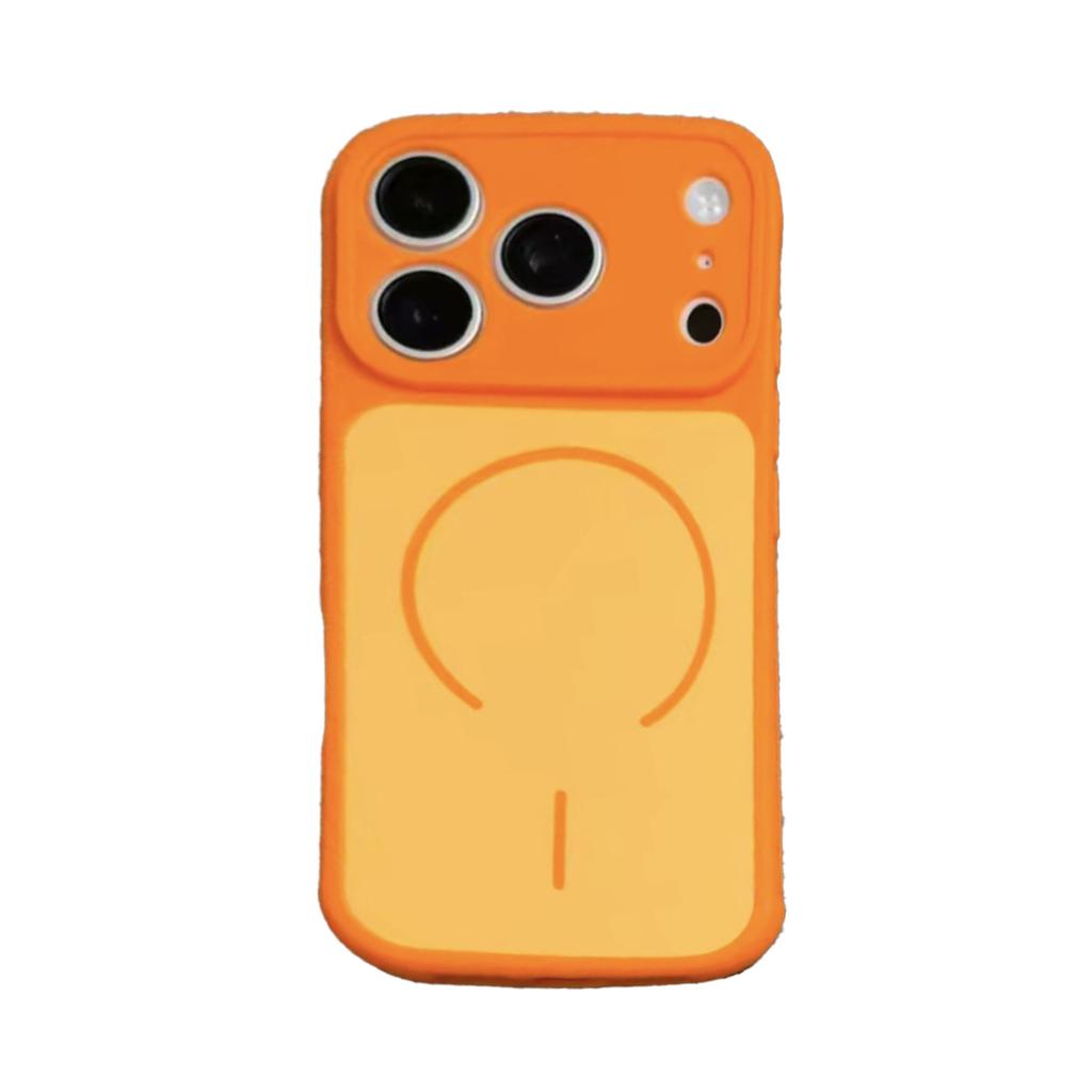 Personalized Contrasting Color, Skin-feeling Magnetic Attraction, Suitable for Apple 16/17Promax Mobile Phone Case IP15 Fine Hole 14/13 Anti-drop 12